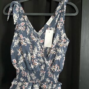 Sienna Sky Blue Floral Blouse